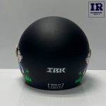 کلاه کاسکت بچگانه بدون فک Ibk مشکی سبز فوتبالیست - تصویر 3